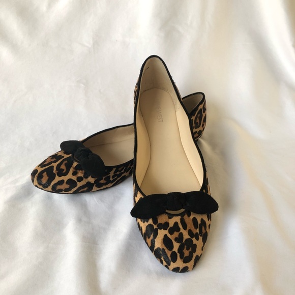 Nine West Shoes - Nine West Leopard Bow Flats
